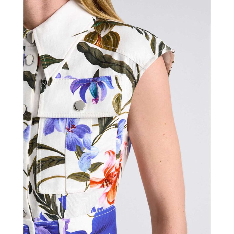 Cue Ivory Tropical Reverie Mini Dress image number 2